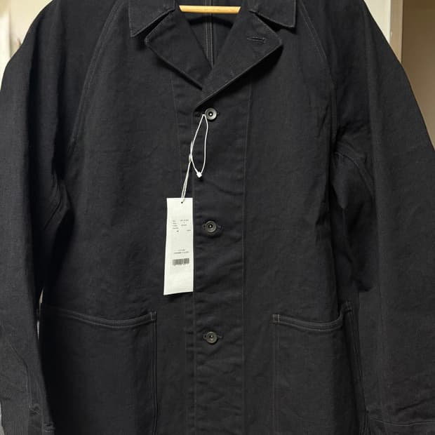 코모리 Comoli 26SS 블랙 데님 워크 재킷 D01-01002