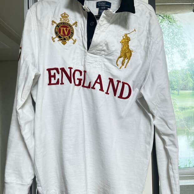 폴로 빅포니 잉글랜드 카라티 롱슬리브 긴팔티
