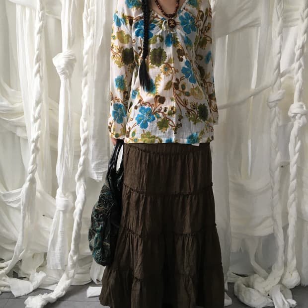 Pattern point blouse