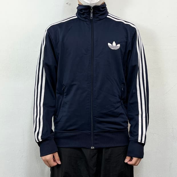 아디다스 네이비 삼선 파이어버드 트랙탑 져지자켓