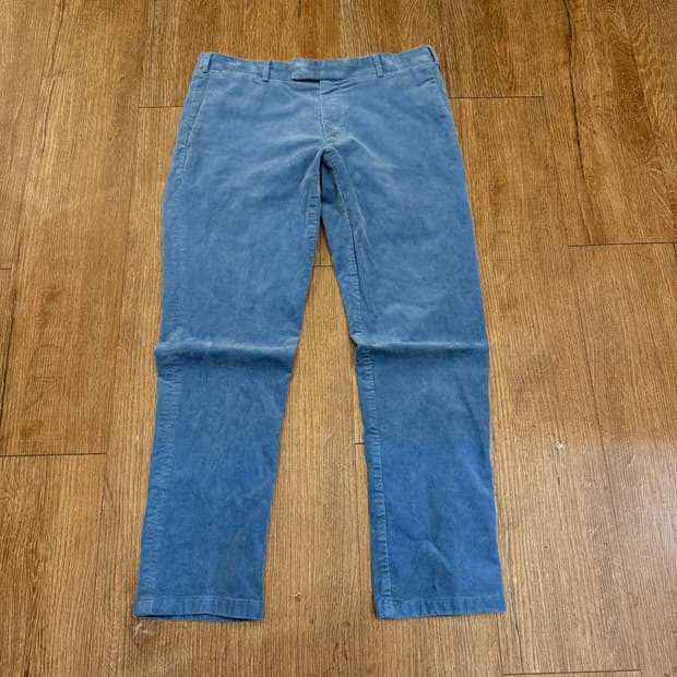 폴로 하늘색 코듀로이 팬츠 p2003