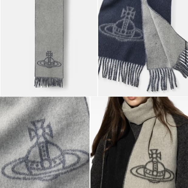 비비안웨스트우드 더블페이스 머플러