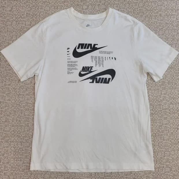 나이키 NSW HBR 티셔츠 XL 화이트