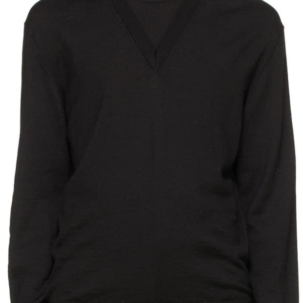 LEMAIRE 르메르 더블 레이어드 터틀넥 울 니트 L