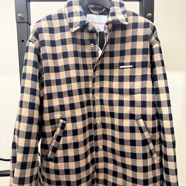 BLUEMARBLE 블루마블 체커보드 프린트 셔츠 재킷