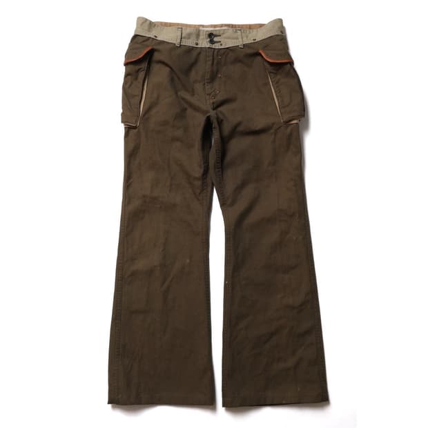 캐피탈 Kapital Side Pocket Flare Jean 

