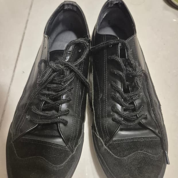 꼼데가르송 옴므 레더 스웨이드 도킹 스니커즈