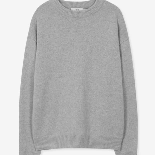 웨스트 그랜드 블러바스 세미오버 울 블렌디드 니트