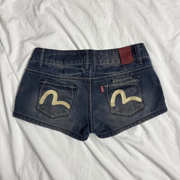 에비수 y2k 청 반바지 