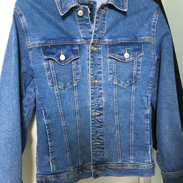 자라 데님 트러커 자켓 m