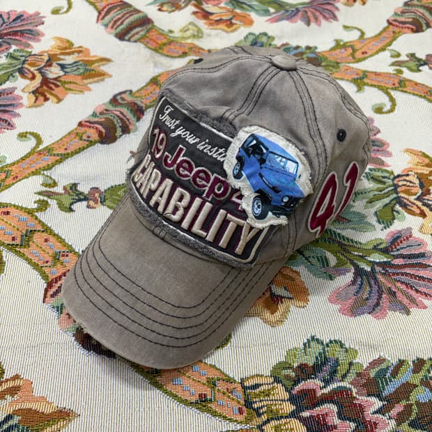 Jeep 패치 디테일 볼캡 