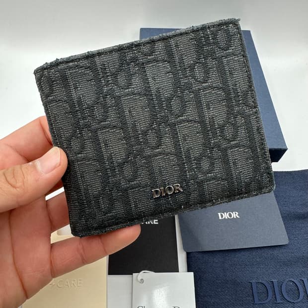 디올 오블리크 반지갑