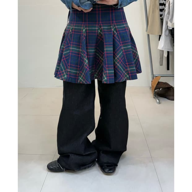 빈티지 미디 스커트