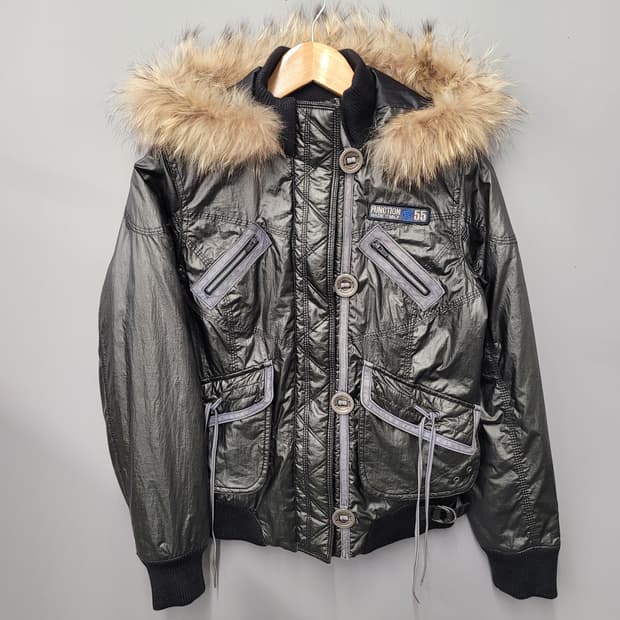 EXR 퍼후드 패딩 자켓