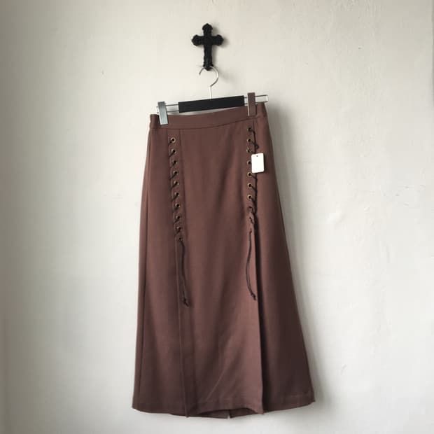 eyelet point long skurt