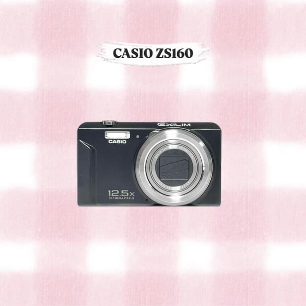 카시오 엑슬림 ZS160 블랙 빈티지디카