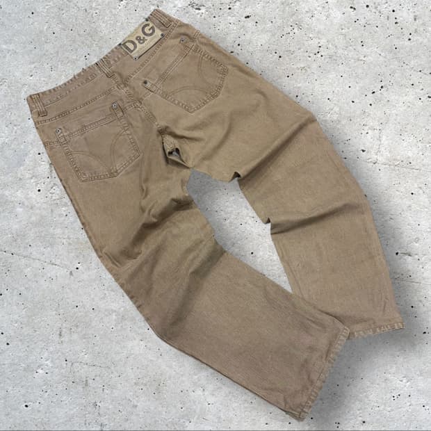 [36] 돌체앤가바나 D&G 베이지 면바지 팬츠 B839