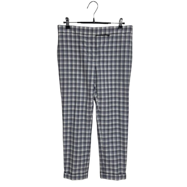 톰브라운 여성 체크 울 팬츠