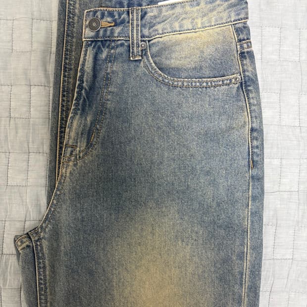 스파오 워싱데님 팬츠