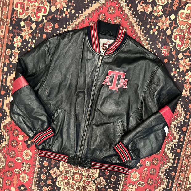 ( XXXL ) 야구점퍼 소가죽자켓 빅사이즈자켓 빈티지가죽자켓