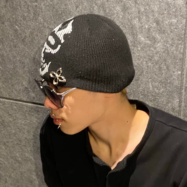 Surgery skull born beanie black os