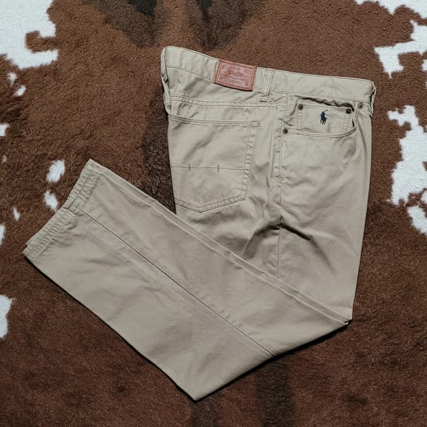 폴로 랄프로렌 남성용 카멜색상 면바지(36/34)