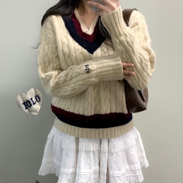 폴로 크리켓 니트 