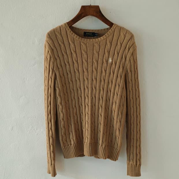 폴로 케이블 니트