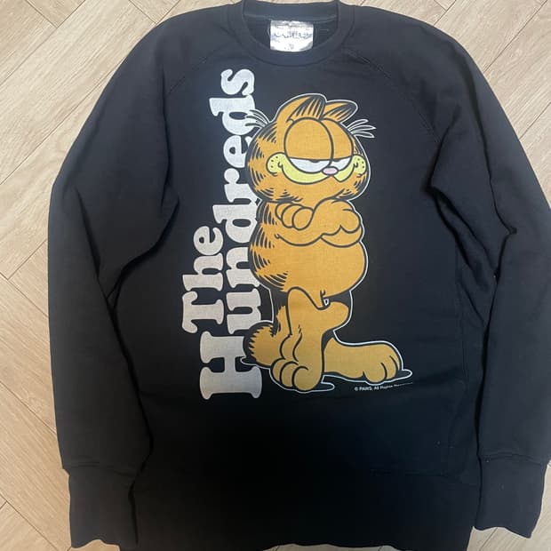 더헌드레드 The Hundreds 가필드 맨투맨 블랙 (m100 오버핏)