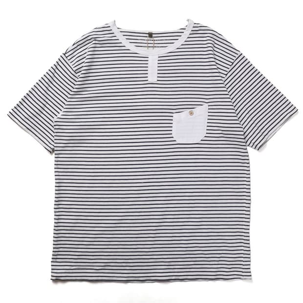 Nigel Carbourn Pocket Stripe T-shirt 
