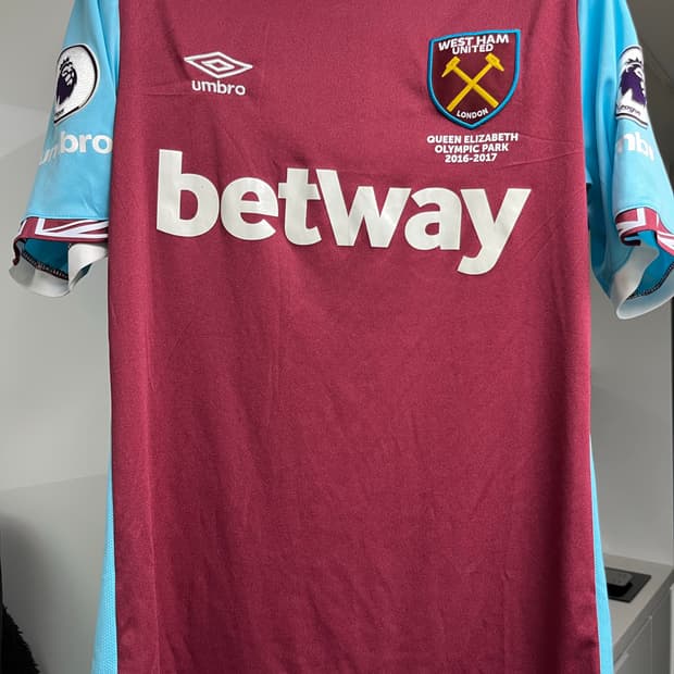 16-17 웨스트햄 파예트 마킹 유니폼