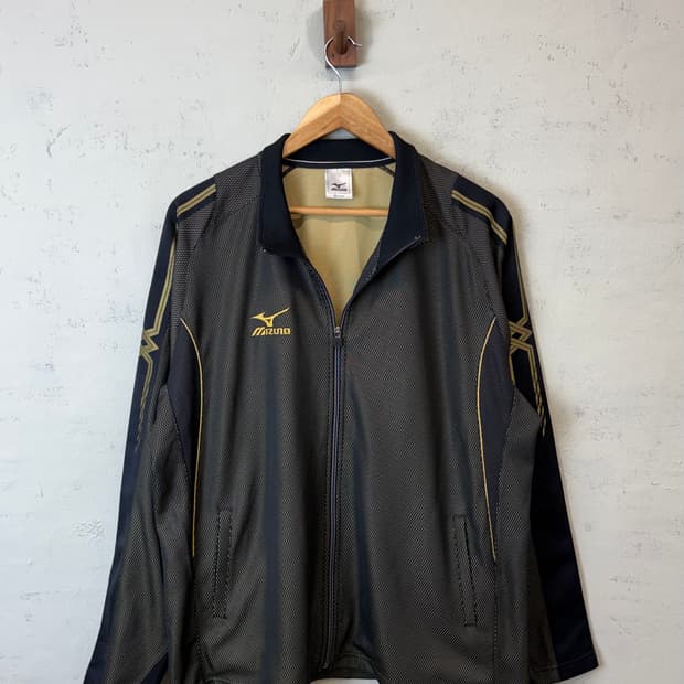 미즈노 빈티지 검금 트랙탑 져지