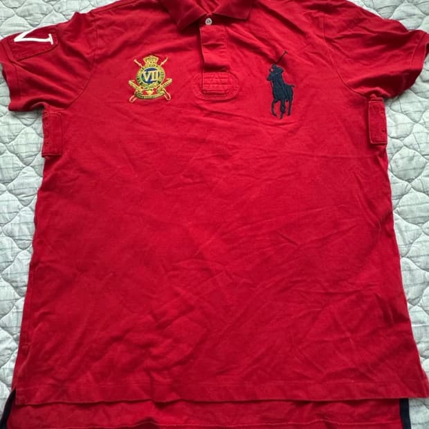 폴로 릴프로렌 반팔 카라티(red)L