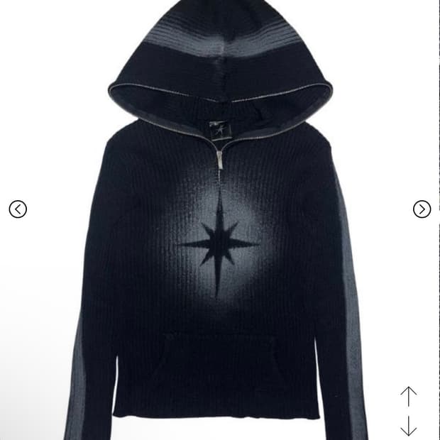 스모크어스타 니트 후드 2사이즈