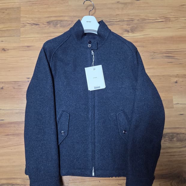 (2)포터리 울 해링턴자켓 멜란지네이비 새상품