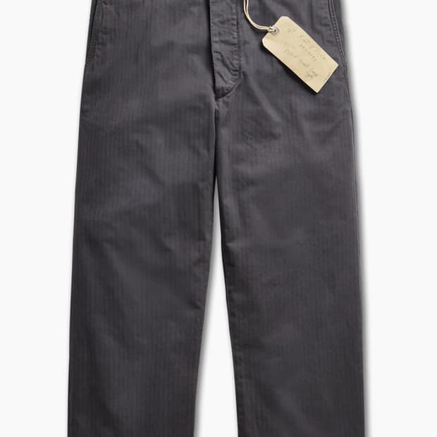 RRL 헤링본 필드 치노 워시드 블랙 30/30