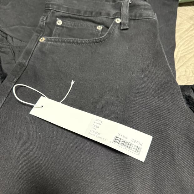 선플라워 루즈데님 32/32 워시드블랙