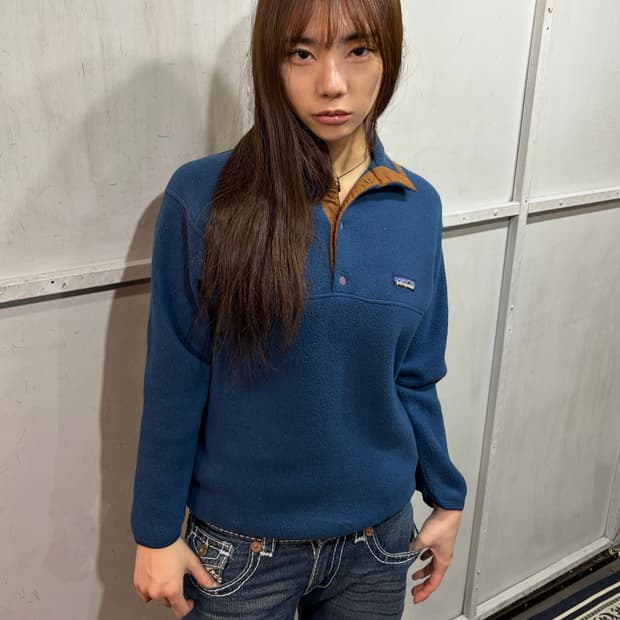 PATAGONIA synchilla navy fleece 