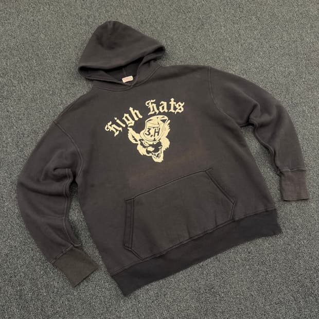 OS) 웨어하우스 42 빈티지 프린팅 후드티