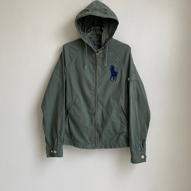 🌊Polo Big pony hooded jacket