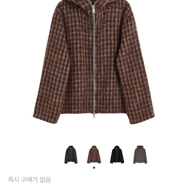 (구매글)아워레가시 풀 집업 후드 보스턴 체크 46 구매