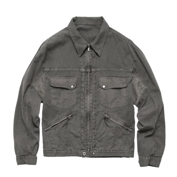 2) 폴리테루 히코리 집 트러커 스트라이프 그레이