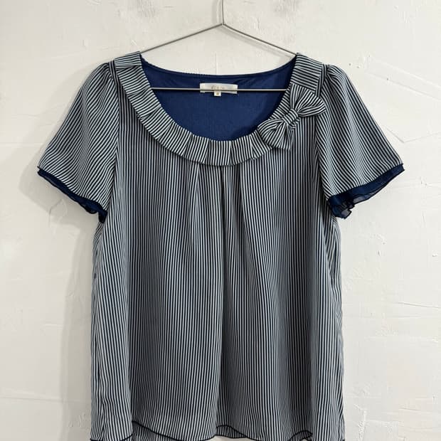 grove ribbon stripe blouse