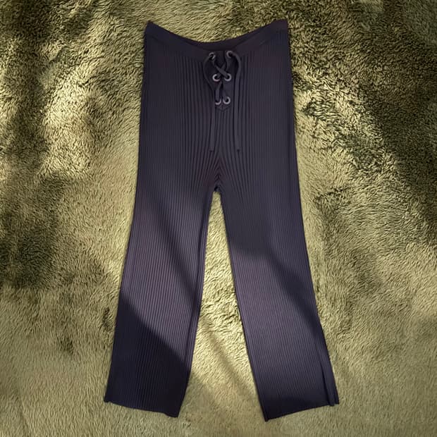 [AU L] Dion Lee 디온리 레이스업 스트레치 플레어 팬츠