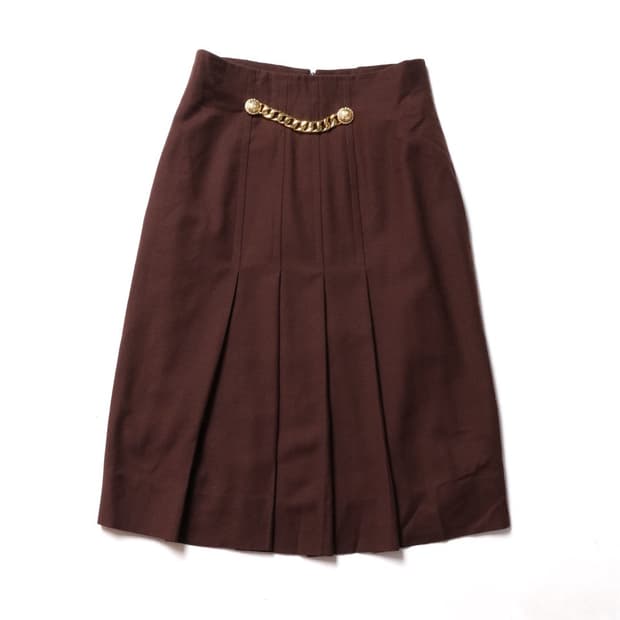 셀린느 Celine Wool Pleated Skirt 
