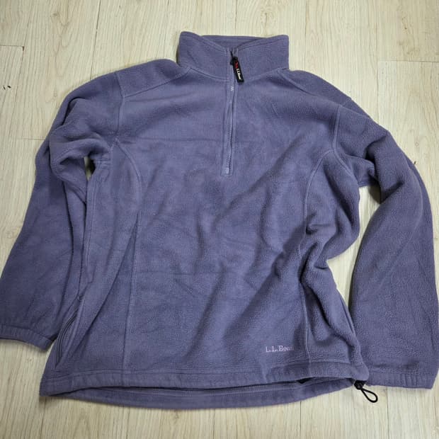 L.L.Bean 플리스 쿼터 집업 퍼플 L