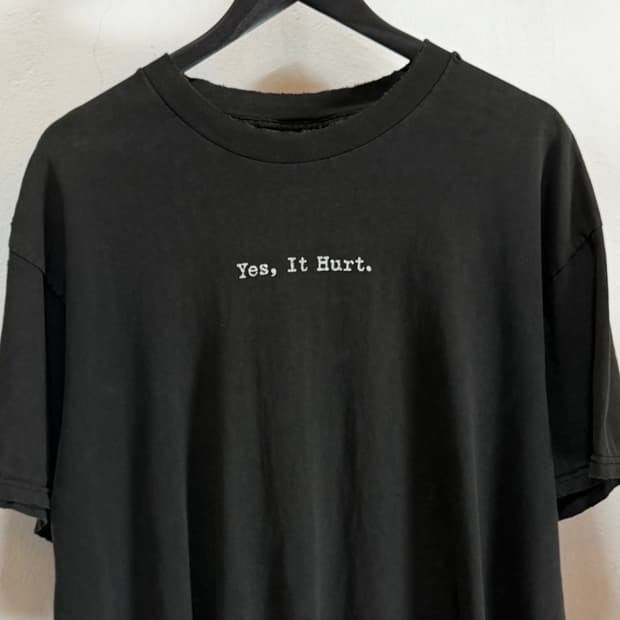 90's Yes It Hurts 빈티지 티셔츠 Fun Tee