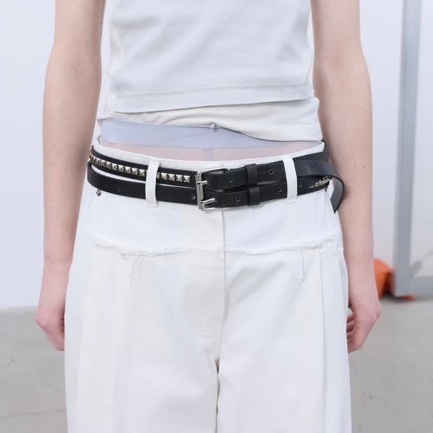 [새상품/당일배송] LCDC 더블 스트랩 스터드 벨트, 엘씨디씨 벨트