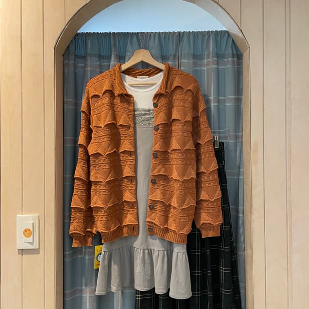 일본빈티지 버튼가디건