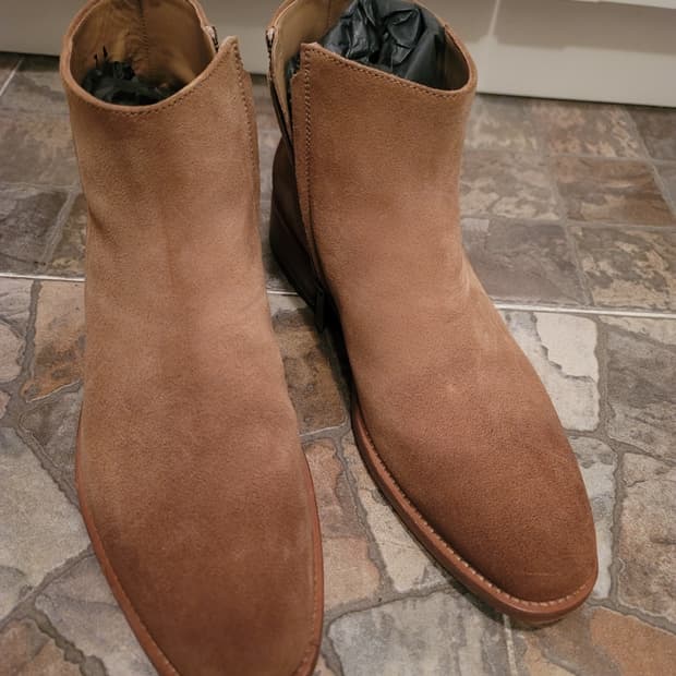 토즈 스웨이드 앵클부츠